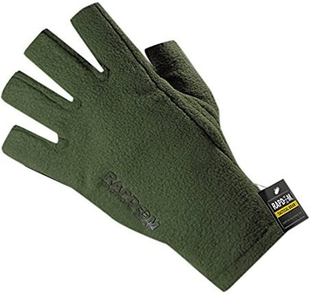 RAPDOM Tactical Polar Fleece Half Finger Gloves