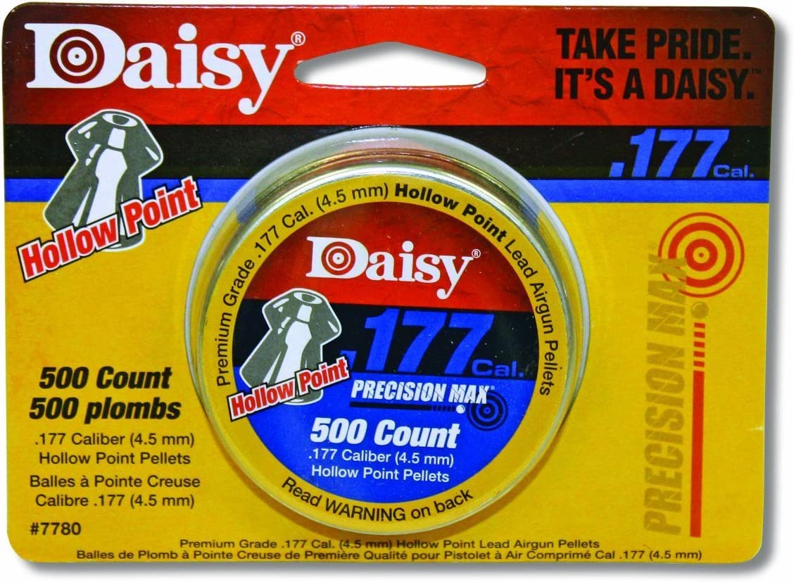 Daisy 7780″Precision Max 500-Count.177 Caliber Hollow Point Pellet