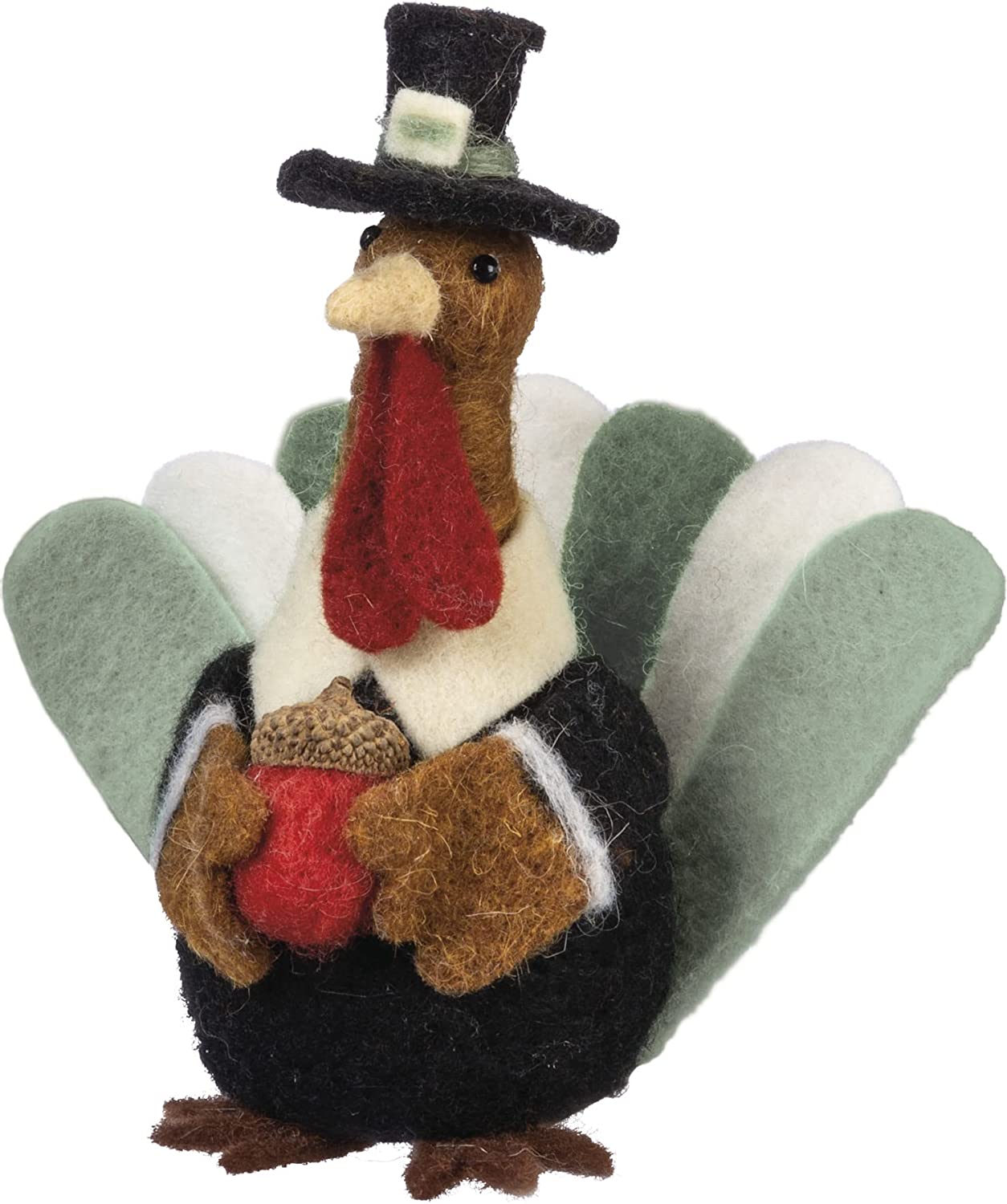 Primitives by Kathy Thanksgiving Felt Sitting Turkey