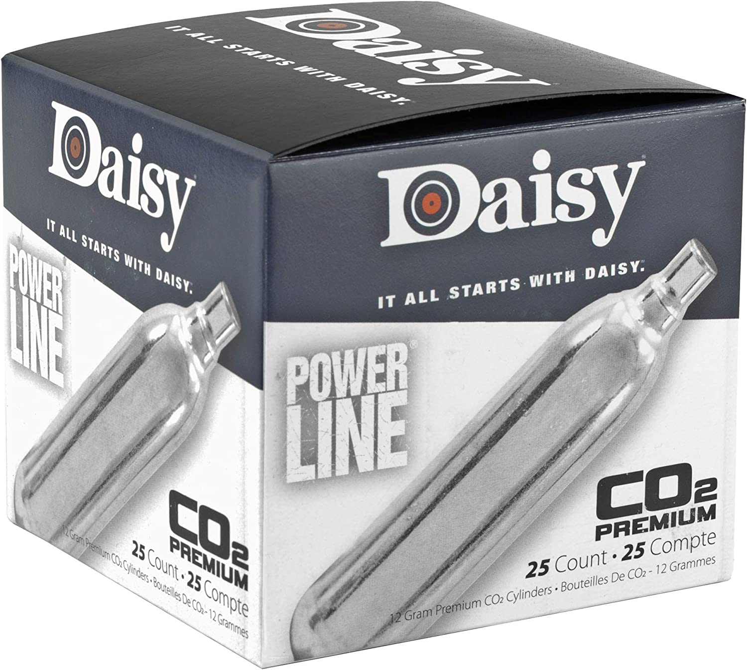 Daisy Powerline Premium CO2 Cylinder 25 Count