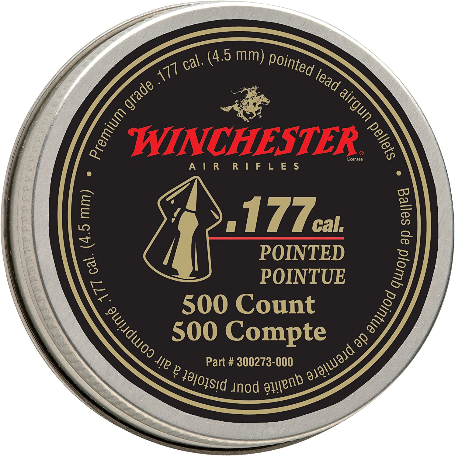 Winchester Pointed .177 Caliber Pellets