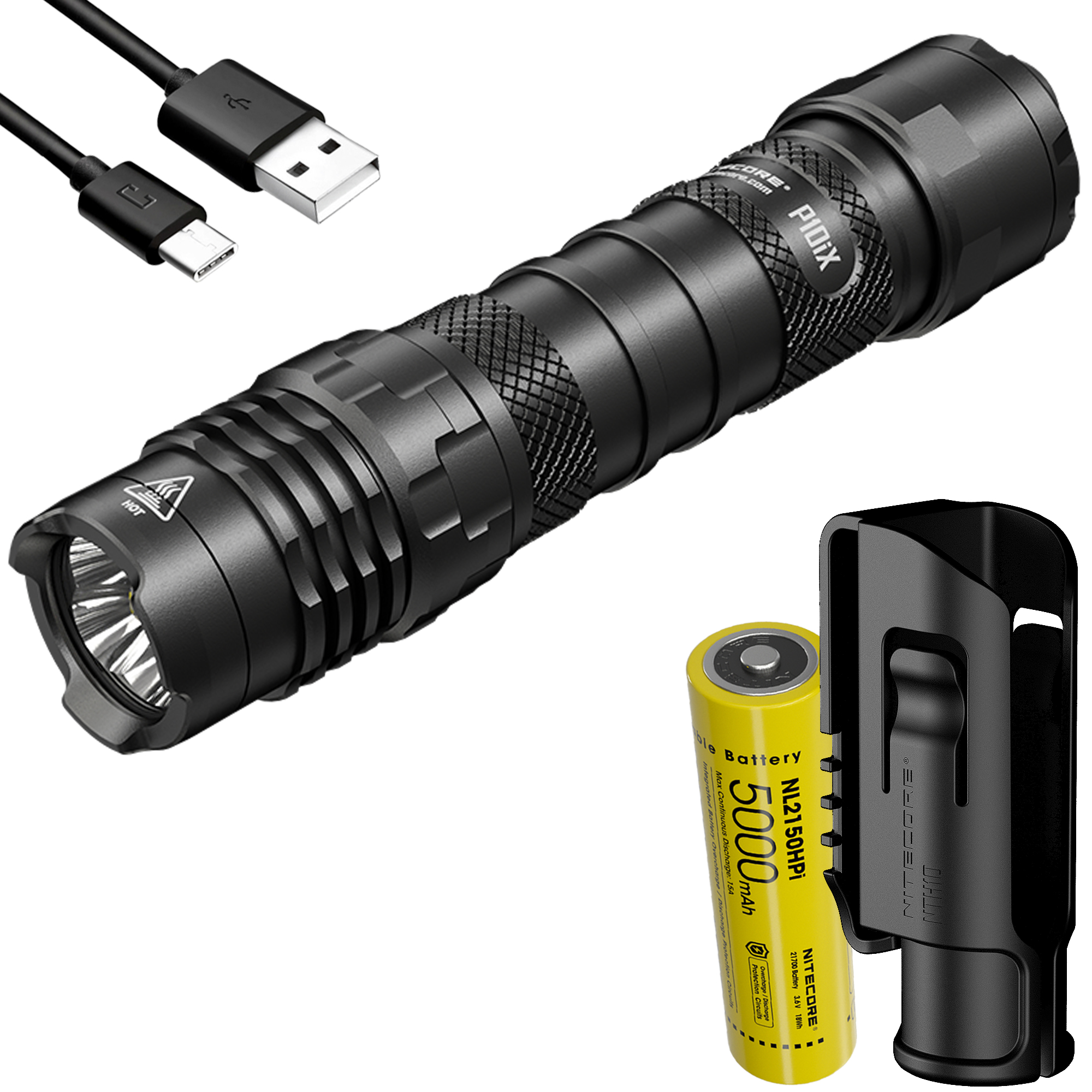 Nitecore P10iX 4000 Lumen USB-C Rechargeable Flashlight