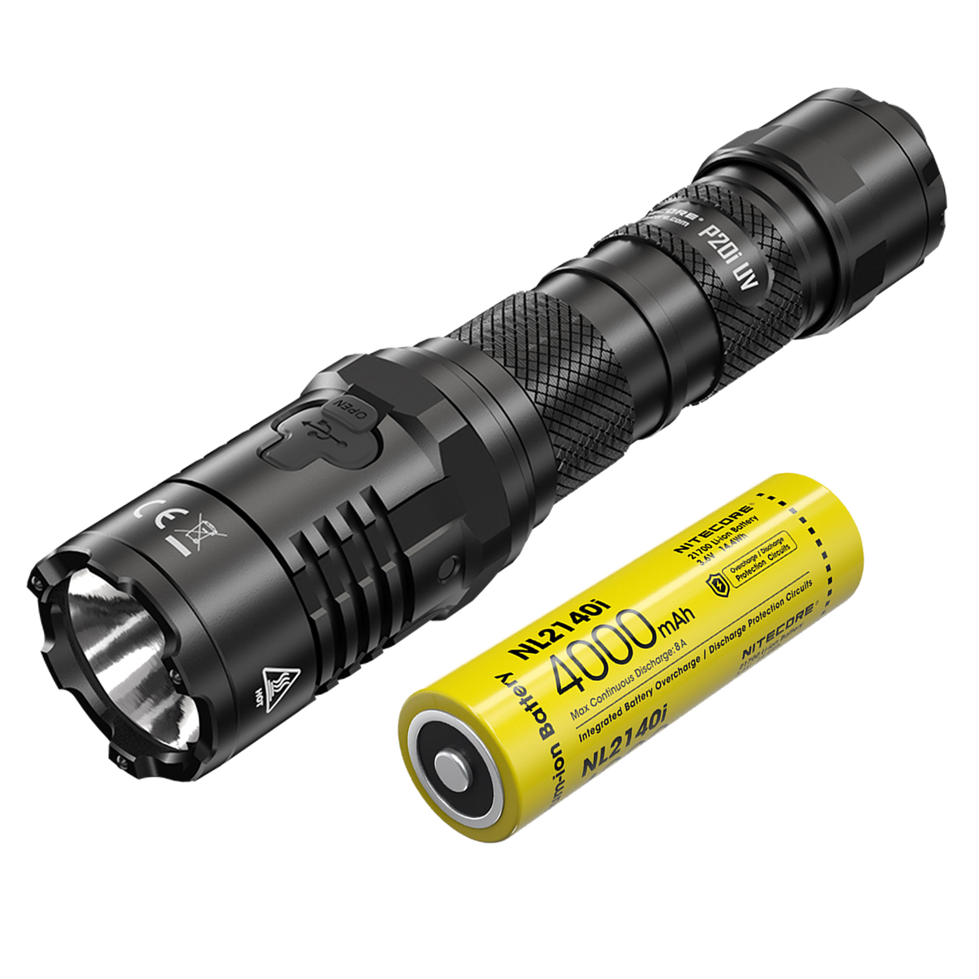 Nitecore P20i UV 1800 Lumen Rechargeable Flashlight with UV Light