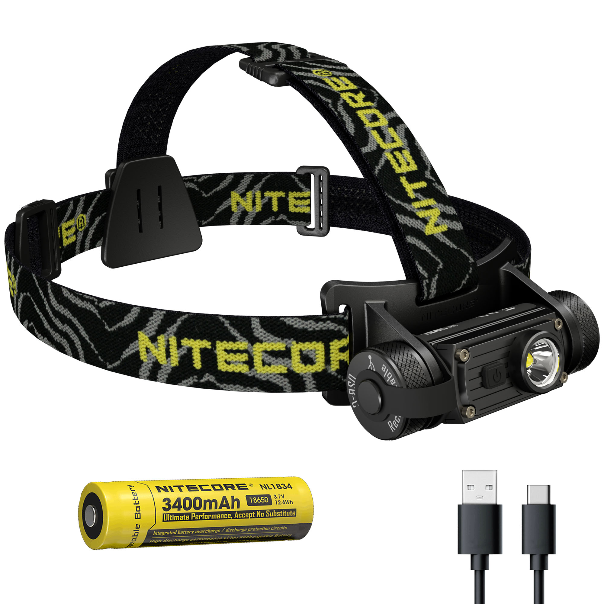 Nitecore HC60 v2 Neutral White 1200 Lumen USB-C Rechargeable Headlamp